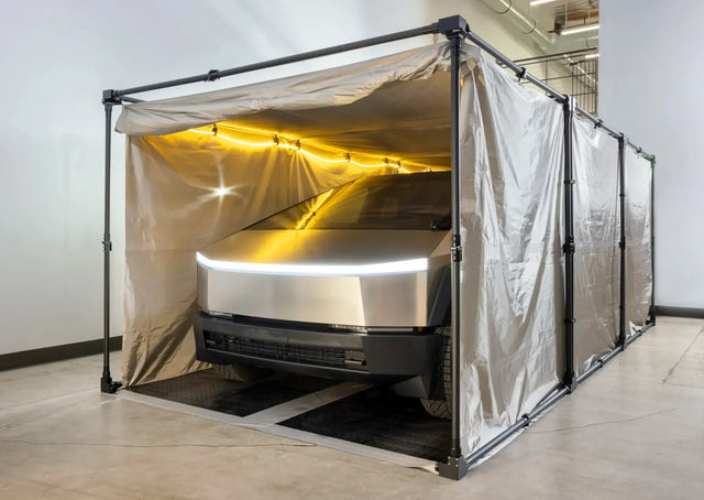 Mission Darkness™ CYPHERCYLENT EMP Faraday Car Cover uses TactiFrame